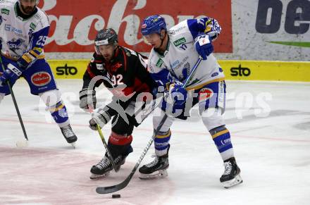 EBEL. Eishockey Bundesliga. VSV gegen iClinic Bratislava Capitals.  Scott Kosmachuk,  (VSV), Brock Higgs (Bratislava). Villach, am 3.5.2021.
Foto: Kuess
www.qspictures.net
---
pressefotos, pressefotografie, kuess, qs, qspictures, sport, bild, bilder, bilddatenbank