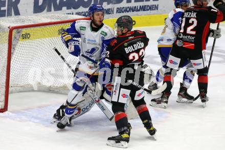 EBEL. Eishockey Bundesliga. VSV gegen iClinic Bratislava Capitals.  Jordan Caron,  (VSV), David Boldizar (Bratislava). Villach, am 3.5.2021.
Foto: Kuess
www.qspictures.net
---
pressefotos, pressefotografie, kuess, qs, qspictures, sport, bild, bilder, bilddatenbank