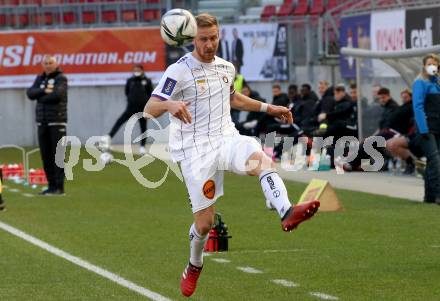 Fussball 2. Liga. SK Austria Klagenfurt gegen  FC Mohren Dornbirn.   Markus Rusek (Klagenfurt). Klagenfurt, am 6.3.2021.
Foto: Kuess
www.qspictures.net
---
pressefotos, pressefotografie, kuess, qs, qspictures, sport, bild, bilder, bilddatenbank