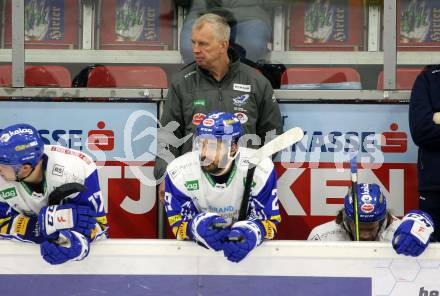 EBEL. Eishockey Bundesliga. KAC gegen	VSV.  Trainer Rob Daum  (VSV). Klagenfurt, am 12.3.2021.
Foto: Kuess
www.qspictures.net

---
pressefotos, pressefotografie, kuess, qs, qspictures, sport, bild, bilder, bilddatenbank