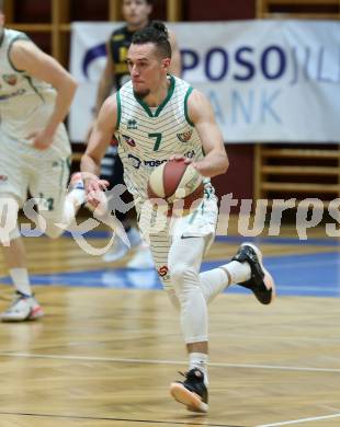 Basketball Zweite Liga 2020/2021. Grunddurchgang 22. Runde. KOS Celovec gegen  Guessing/Jennersdorf Blackbirds. Anze Kos (KOS Celovec). Klagenfurt, am 13.3.2021.
Foto: Kuess
www.qspictures.net

---
pressefotos, pressefotografie, kuess, qs, qspictures, sport, bild, bilder, bilddatenbank