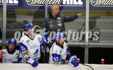 EBEL. Eishockey Bundesliga. VSV gegen KAC. Trainer Rob Daum  (VSV). Villach, am 14.3.2021.
Foto: Kuess
www.qspictures.net
---
pressefotos, pressefotografie, kuess, qs, qspictures, sport, bild, bilder, bilddatenbank