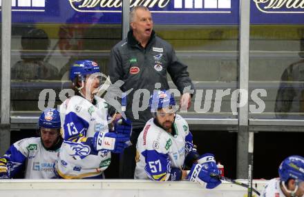 EBEL. Eishockey Bundesliga. VSV gegen KAC. Trainer Rob Daum  (VSV). Villach, am 14.3.2021.
Foto: Kuess
www.qspictures.net
---
pressefotos, pressefotografie, kuess, qs, qspictures, sport, bild, bilder, bilddatenbank
