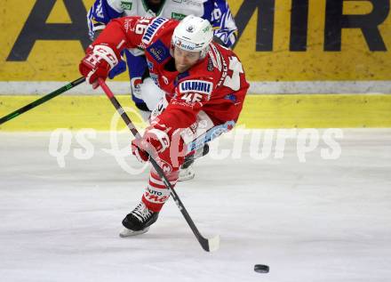 EBEL. Eishockey Bundesliga. KAC gegen	VSV. Johannes Bischofberger (KAC). Klagenfurt, am 16.3.2021.
Foto: Kuess
www.qspictures.net

---
pressefotos, pressefotografie, kuess, qs, qspictures, sport, bild, bilder, bilddatenbank