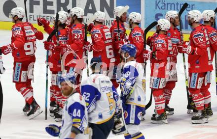 EBEL. Eishockey Bundesliga. VSV gegen KAC.  Jubel  (KAC). Villach, am 19.3.2021.
Foto: Kuess
www.qspictures.net
---
pressefotos, pressefotografie, kuess, qs, qspictures, sport, bild, bilder, bilddatenbank