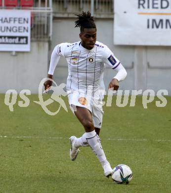 Fussball 2. Liga. SK Austria Klagenfurt gegen  SK Vorwaerts Steyr.   Kwabenaboye Schulz (Klagenfurt). Klagenfurt, am 20.3.2021.
Foto: Kuess
www.qspictures.net
---
pressefotos, pressefotografie, kuess, qs, qspictures, sport, bild, bilder, bilddatenbank