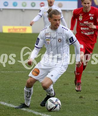 Fussball 2. Liga. SK Austria Klagenfurt gegen  SK Vorwaerts Steyr.  Patrick Greil (Klagenfurt). Klagenfurt, am 20.3.2021.
Foto: Kuess
www.qspictures.net
---
pressefotos, pressefotografie, kuess, qs, qspictures, sport, bild, bilder, bilddatenbank