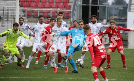 Fussball 2. Liga. SK Austria Klagenfurt gegen  SK Vorwaerts Steyr.  Christopher Brian Cvetko,  Florian Jaritz, Phillip Menzel, Markus Pink,  Darijo Pecirep, Kosmas Gkezos (Klagenfurt), Bernhard Staudinger, Philipp Ablinger (Steyr). Klagenfurt, am 20.3.2021.
Foto: Kuess
www.qspictures.net
---
pressefotos, pressefotografie, kuess, qs, qspictures, sport, bild, bilder, bilddatenbank