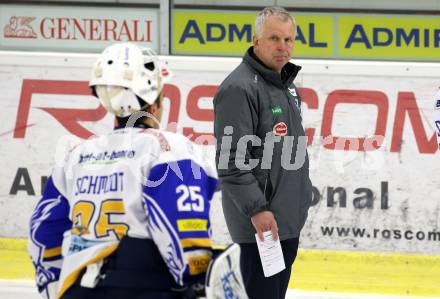 EBEL. Eishockey Bundesliga. KAC gegen	VSV.  Trainer Rob Daum (VSV). Klagenfurt, am 21.3.2021.
Foto: Kuess
www.qspictures.net

---
pressefotos, pressefotografie, kuess, qs, qspictures, sport, bild, bilder, bilddatenbank