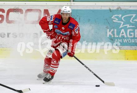 EBEL. Eishockey Bundesliga. KAC gegen	EC Red Bull Salzburg. Johannes Bischofberger (KAC). Klagenfurt, am 28.3.2021.
Foto: Kuess
www.qspictures.net

---
pressefotos, pressefotografie, kuess, qs, qspictures, sport, bild, bilder, bilddatenbank