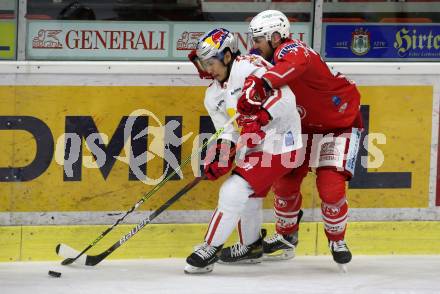 EBEL. Eishockey Bundesliga. KAC gegen	EC Red Bull Salzburg. Thomas Vallant,  (KAC), Austin Ryan Ortega  (Salzburg). Klagenfurt, am 1.4.2021.
Foto: Kuess
www.qspictures.net

---
pressefotos, pressefotografie, kuess, qs, qspictures, sport, bild, bilder, bilddatenbank