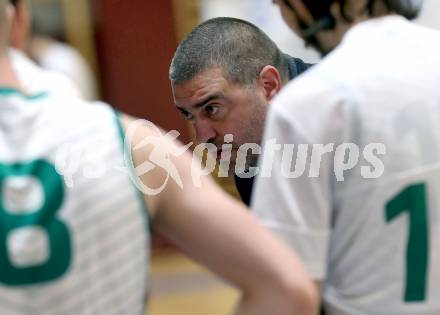 Basketball Zweite Liga 2020/2021. Playoffs. VF2. KOS Celovec gegen  Raiders Tirol. Trainer Andrej Bozic (KOS Celovec). Klagenfurt, am 3.4.2021.
Foto: Kuess
www.qspictures.net

---
pressefotos, pressefotografie, kuess, qs, qspictures, sport, bild, bilder, bilddatenbank