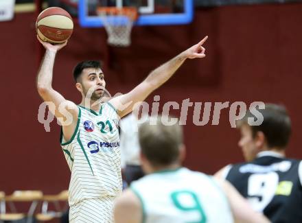 Basketball Zweite Liga 2020/2021. Playoffs. VF2. KOS Celovec gegen  Raiders Tirol.  Marin Sliskovic (KOS Celovec). Klagenfurt, am 3.4.2021.
Foto: Kuess
www.qspictures.net

---
pressefotos, pressefotografie, kuess, qs, qspictures, sport, bild, bilder, bilddatenbank