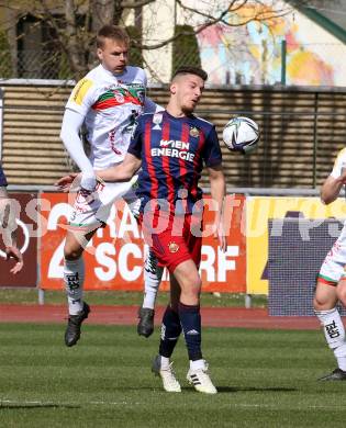 Fussball. Bundesliga. RZ Pellets WAC gegen SK Rapid. Gustav Niklas Henriksson,  (WAC), Ercan Kara (Rapid). Wolfsberg, am 4.4.2021.
Foto: Kuess
www.qspictures.net

---
pressefotos, pressefotografie, kuess, qs, qspictures, sport, bild, bilder, bilddatenbank