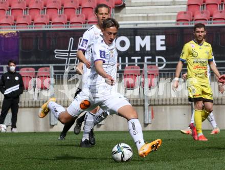 Fussball 2. Liga. SK Austria Klagenfurt gegen  SV Lafnitz. Fabio Markelic  (Klagenfurt). Klagenfurt, am 5.4.2021.
Foto: Kuess
www.qspictures.net
---
pressefotos, pressefotografie, kuess, qs, qspictures, sport, bild, bilder, bilddatenbank