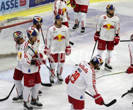EBEL. Eishockey Bundesliga. KAC gegen	EC Red Bull Salzburg. enttaeuscht   (Salzburg). Klagenfurt, am 5.4.2021.
Foto: Kuess
www.qspictures.net

---
pressefotos, pressefotografie, kuess, qs, qspictures, sport, bild, bilder, bilddatenbank