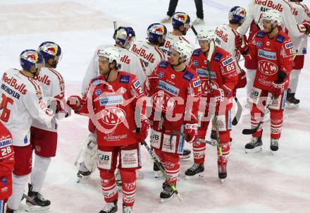 EBEL. Eishockey Bundesliga. KAC gegen	EC Red Bull Salzburg. Jubel (KAC). Klagenfurt, am 5.4.2021.
Foto: Kuess
www.qspictures.net

---
pressefotos, pressefotografie, kuess, qs, qspictures, sport, bild, bilder, bilddatenbank