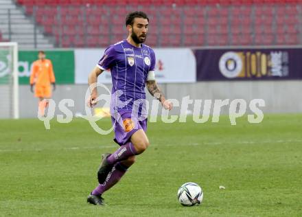 Fussball 2. Liga. SK Austria Klagenfurt gegen  Kapfenberger SV. Kosmas Gkezos (Klagenfurt). Klagenfurt, am 9.4.2021.
Foto: Kuess
www.qspictures.net
---
pressefotos, pressefotografie, kuess, qs, qspictures, sport, bild, bilder, bilddatenbank