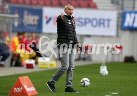 Fussball 2. Liga. SK Austria Klagenfurt gegen  Kapfenberger SV. Trainer Peter Pacult (Klagenfurt). Klagenfurt, am 9.4.2021.
Foto: Kuess
www.qspictures.net
---
pressefotos, pressefotografie, kuess, qs, qspictures, sport, bild, bilder, bilddatenbank