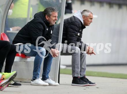 Fussball 2. Liga. SK Austria Klagenfurt gegen  Kapfenberger SV.  Matthias Imhof, Trainer Peter Pacult (Klagenfurt). Klagenfurt, am 9.4.2021.
Foto: Kuess
www.qspictures.net
---
pressefotos, pressefotografie, kuess, qs, qspictures, sport, bild, bilder, bilddatenbank