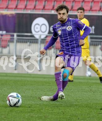 Fussball 2. Liga. SK Austria Klagenfurt gegen  Kapfenberger SV. Simon Straudi (Klagenfurt). Klagenfurt, am 9.4.2021.
Foto: Kuess
www.qspictures.net
---
pressefotos, pressefotografie, kuess, qs, qspictures, sport, bild, bilder, bilddatenbank