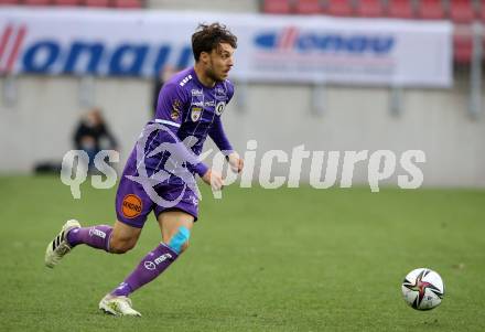 Fussball 2. Liga. SK Austria Klagenfurt gegen  Kapfenberger SV. Simon Straudi  (Klagenfurt). Klagenfurt, am 9.4.2021.
Foto: Kuess
www.qspictures.net
---
pressefotos, pressefotografie, kuess, qs, qspictures, sport, bild, bilder, bilddatenbank