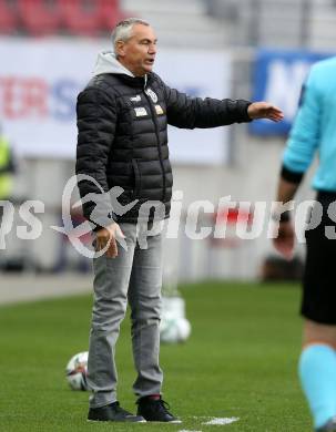 Fussball 2. Liga. SK Austria Klagenfurt gegen  Kapfenberger SV. Trainer Peter Pacult (Klagenfurt). Klagenfurt, am 9.4.2021.
Foto: Kuess
www.qspictures.net
---
pressefotos, pressefotografie, kuess, qs, qspictures, sport, bild, bilder, bilddatenbank