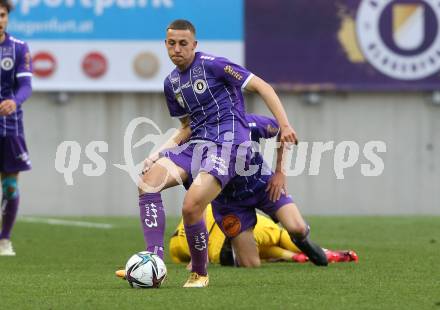 Fussball 2. Liga. SK Austria Klagenfurt gegen  Kapfenberger SV. Fabio Markelic (Klagenfurt). Klagenfurt, am 9.4.2021.
Foto: Kuess
www.qspictures.net
---
pressefotos, pressefotografie, kuess, qs, qspictures, sport, bild, bilder, bilddatenbank