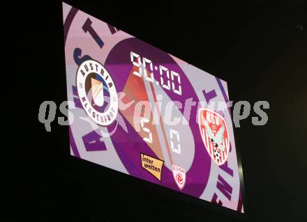 Fussball 2. Liga. SK Austria Klagenfurt gegen  Kapfenberger SV.  Anzeigentafel. Klagenfurt, am 9.4.2021.
Foto: Kuess
www.qspictures.net
---
pressefotos, pressefotografie, kuess, qs, qspictures, sport, bild, bilder, bilddatenbank