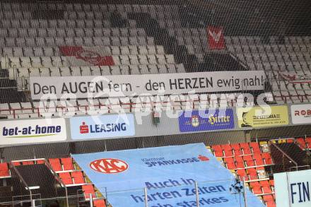 EBEL. Eishockey Bundesliga. KAC gegen	HCB Suedtirol Alperia. Fans, Tribuene (KAC). Klagenfurt, am 13.4.2021.
Foto: Kuess
www.qspictures.net

---
pressefotos, pressefotografie, kuess, qs, qspictures, sport, bild, bilder, bilddatenbank