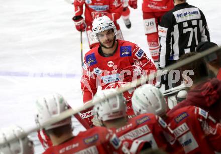 EBEL. Eishockey Bundesliga. KAC gegen	HCB Suedtirol Alperia. Torjubel  Haudum Lukas (KAC). Klagenfurt, am 13.4.2021.
Foto: Kuess
www.qspictures.net

---
pressefotos, pressefotografie, kuess, qs, qspictures, sport, bild, bilder, bilddatenbank
