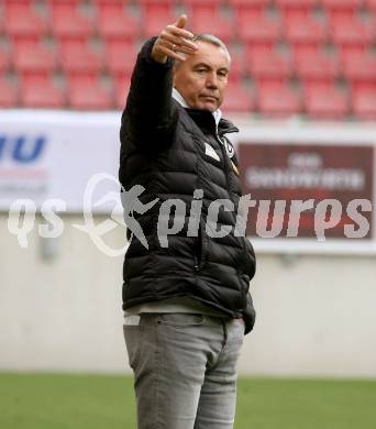 Fussball 2. Liga. SK Austria Klagenfurt gegen  Grazer AK 1902. Torjubel Peter Pacult (Klagenfurt). Klagenfurt, am 18.4.2021.
Foto: Kuess
www.qspictures.net
---
pressefotos, pressefotografie, kuess, qs, qspictures, sport, bild, bilder, bilddatenbank