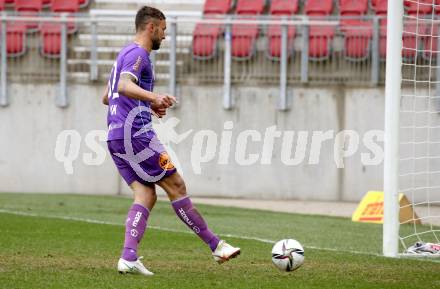 Fussball 2. Liga. SK Austria Klagenfurt gegen  Grazer AK 1902. Markus Pink (Klagenfurt). Klagenfurt, am 18.4.2021.
Foto: Kuess
www.qspictures.net
---
pressefotos, pressefotografie, kuess, qs, qspictures, sport, bild, bilder, bilddatenbank