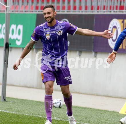 Fussball 2. Liga. SK Austria Klagenfurt gegen  Grazer AK 1902.  Markus Pink (Klagenfurt). Klagenfurt, am 18.4.2021.
Foto: Kuess
www.qspictures.net
---
pressefotos, pressefotografie, kuess, qs, qspictures, sport, bild, bilder, bilddatenbank
