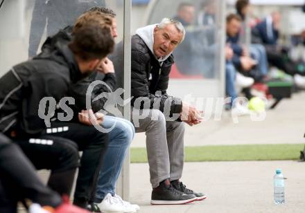 Fussball 2. Liga. SK Austria Klagenfurt gegen  Grazer AK 1902. Trainer Peter Pacult (Klagenfurt). Klagenfurt, am 18.4.2021.
Foto: Kuess
www.qspictures.net
---
pressefotos, pressefotografie, kuess, qs, qspictures, sport, bild, bilder, bilddatenbank