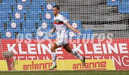 Fussball. Bundesliga. RZ Pellets WAC gegen FC Red Bull Salzburg. Torjubel Dejan Joveljic (WAC). Wolfsberg, am 25.4.2021.
Foto: Kuess
www.qspictures.net

---
pressefotos, pressefotografie, kuess, qs, qspictures, sport, bild, bilder, bilddatenbank