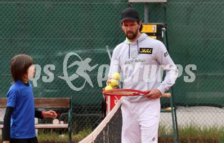 Tennis. Nachwuchstraining mit Juergen Melzer. Poertschach, am 29.4.2021.
Foto: Kuess
www.qspictures.net

---
pressefotos, pressefotografie, kuess, qs, qspictures, sport, bild, bilder, bilddatenbank