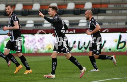 Fussball. Bundesliga. RZ Pellets WAC gegen LASK. Torjubel Johannes Eggestein (LASK). Wolfsberg, am 12.5.2021.
Foto: Kuess
www.qspictures.net

---
pressefotos, pressefotografie, kuess, qs, qspictures, sport, bild, bilder, bilddatenbank