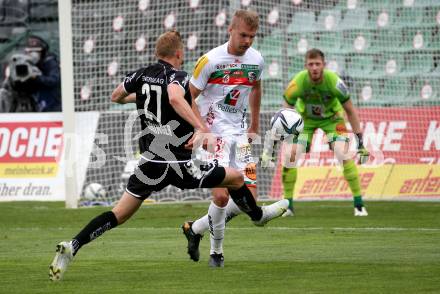 Fussball. Bundesliga. RZ Pellets WAC gegen LASK. Gustav Niklas Henriksson,  (WAC), Thomas Goiginger (LASK). Wolfsberg, am 12.5.2021.
Foto: Kuess
www.qspictures.net

---
pressefotos, pressefotografie, kuess, qs, qspictures, sport, bild, bilder, bilddatenbank