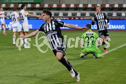 Fussball. Bundesliga. RZ Pellets WAC gegen LASK.  Torjubel Dominik Reiter (LASK). Wolfsberg, am 12.5.2021.
Foto: Kuess
www.qspictures.net

---
pressefotos, pressefotografie, kuess, qs, qspictures, sport, bild, bilder, bilddatenbank
