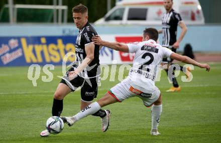 Fussball. Bundesliga. RZ Pellets WAC gegen LASK. Guram Belidze,  (WAC),  Reinhold Ranftl (LASK). Wolfsberg, am 12.5.2021.
Foto: Kuess
www.qspictures.net

---
pressefotos, pressefotografie, kuess, qs, qspictures, sport, bild, bilder, bilddatenbank