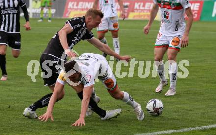 Fussball. Bundesliga. RZ Pellets WAC gegen LASK. Guram Belidze,  (WAC),  Thomas Goiginger (LASK). Wolfsberg, am 12.5.2021.
Foto: Kuess
www.qspictures.net

---
pressefotos, pressefotografie, kuess, qs, qspictures, sport, bild, bilder, bilddatenbank