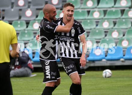 Fussball. Bundesliga. RZ Pellets WAC gegen LASK. Torjubel Lukas Grgic, Reinhold Ranftl (LASK). Wolfsberg, am 12.5.2021.
Foto: Kuess
www.qspictures.net

---
pressefotos, pressefotografie, kuess, qs, qspictures, sport, bild, bilder, bilddatenbank