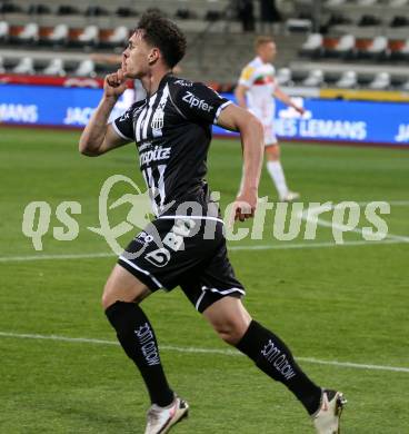Fussball. Bundesliga. RZ Pellets WAC gegen LASK.  Torjubel Dominik Reiter (LASK). Wolfsberg, am 12.5.2021.
Foto: Kuess
www.qspictures.net

---
pressefotos, pressefotografie, kuess, qs, qspictures, sport, bild, bilder, bilddatenbank