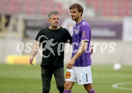 Fussball 2. Liga. SK Austria Klagenfurt gegen SV Horn.  Matthias Imhof, Thorsten Mahrer (Klagenfurt). Klagenfurt, am 16.5.2021.
Foto: Kuess
www.qspictures.net
---
pressefotos, pressefotografie, kuess, qs, qspictures, sport, bild, bilder, bilddatenbank
