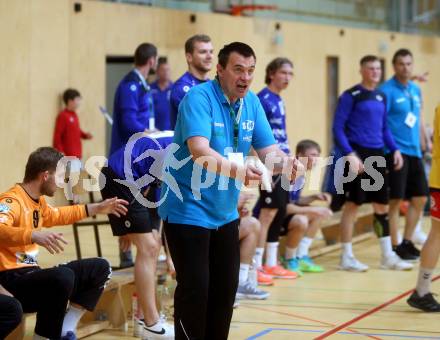 Handball spusu Liga. SC Ferlach gegen UHK Krems. Trainer Uros Serbec  (Ferlach). Ferlach, am 15.5.2021.
Foto: Kuess
www.qspictures.net
---
pressefotos, pressefotografie, kuess, qs, qspictures, sport, bild, bilder, bilddatenbank