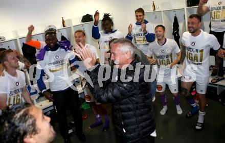 Fussball. Bundesliga Relegation. St. Poelten gegen SK Austria Klagenfurt .   Meisterjubel Austria Klagenfurt.  . Klagenfurt, am 29.5.2021.
Foto: Kuess
www.qspictures.net
---
pressefotos, pressefotografie, kuess, qs, qspictures, sport, bild, bilder, bilddatenbank
