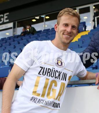 Fussball. Bundesliga Relegation. St. Poelten gegen SK Austria Klagenfurt .   Meisterjubel Austria Klagenfurt. Christopher Cvetko . Klagenfurt, am 29.5.2021.
Foto: Kuess
www.qspictures.net
---
pressefotos, pressefotografie, kuess, qs, qspictures, sport, bild, bilder, bilddatenbank