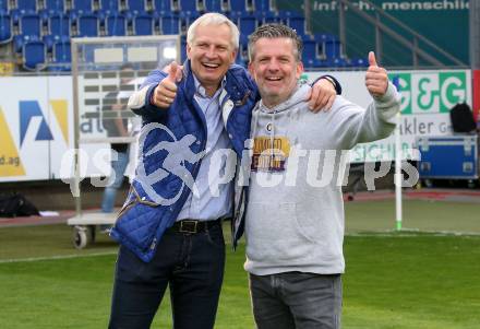 Fussball. Bundesliga Relegation. St. Poelten gegen SK Austria Klagenfurt .   Meisterjubel Austria Klagenfurt.  Harald Gaertner, Matthias Imhof. Klagenfurt, am 29.5.2021.
Foto: Kuess
www.qspictures.net
---
pressefotos, pressefotografie, kuess, qs, qspictures, sport, bild, bilder, bilddatenbank