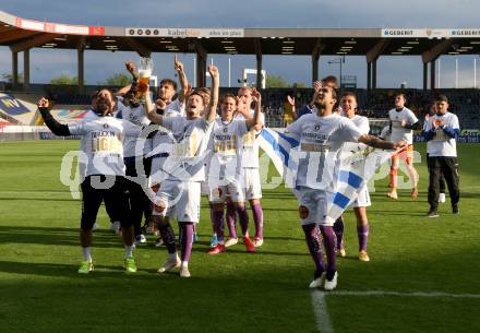 Fussball. Bundesliga Relegation. St. Poelten gegen SK Austria Klagenfurt .   Meisterjubel Austria Klagenfurt. Klagenfurt, am 29.5.2021.
Foto: Kuess
www.qspictures.net
---
pressefotos, pressefotografie, kuess, qs, qspictures, sport, bild, bilder, bilddatenbank